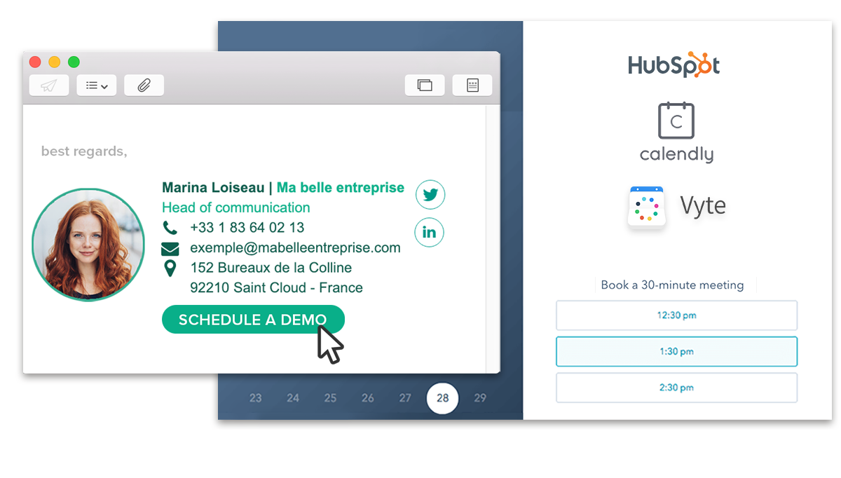 Simplifiez le contact direct 
 avec vos interlocuteurs